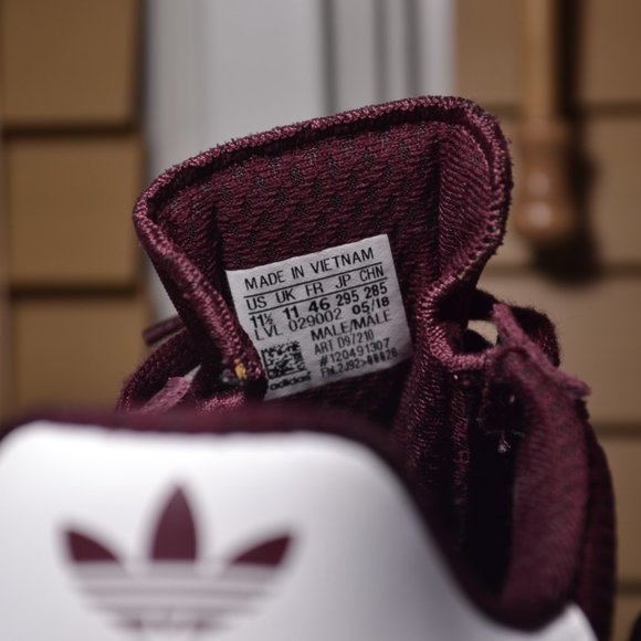 Mens Adidas I-5923 Maroon Boost Sneakers D97210 Size US 11.5 - Picture 8 of 11